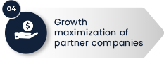 04 – Growth maximization of partner companies